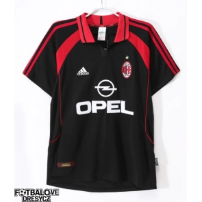 AC Milan 2000-2001 Retro Alternativní Dres Krátký Rukáv